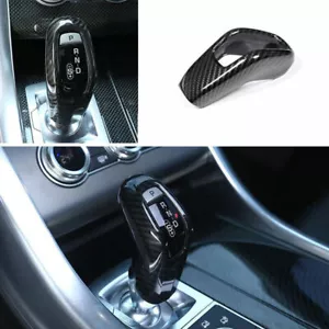 For Range Rover Sport 2018-2021 Carbon Fiber Console Gear Shift Knob Cover Trim - Picture 1 of 8