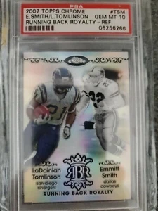 Emmitt Smith & Tomilinson Psa 10 #TSM Topps Chrome Refractor 097/199 - Bild 1 von 3