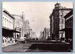 Postcard Vtg Texas Dallas Looking East At Intersections Commerce Lamar 4x6 - Picture 1 of 2