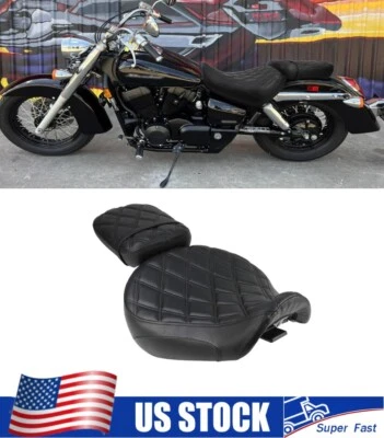 For Honda Shadow Aero 750 VT750CS ABS 2013 2018-19 Front Rear Seat Black Stitch  - Image 1 of 4
