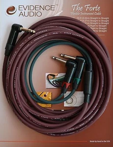 15 foot Evidence Audio FORTE Stereo Y Cable - TRS to dual TS, Insert Cable, - Picture 1 of 1
