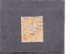 PORTUGAL D. LUIS I 80 ARROZ naranja (1870-76) AF # 42 liso perf. 12,5 Usado BONITO - Imagen 1 de 1