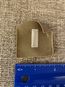 US Army First Lieutenant Collar Insignia Tan Patch WWII/Korea War Era INV2372 - Picture 1 of 3