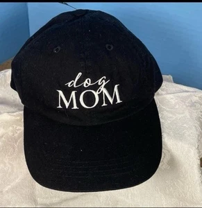 Hat for Dog Mom, Mother’s Day Baseball Cap, Dog Mom hat, NEW, Black Hat Dog Mom - Picture 1 of 10