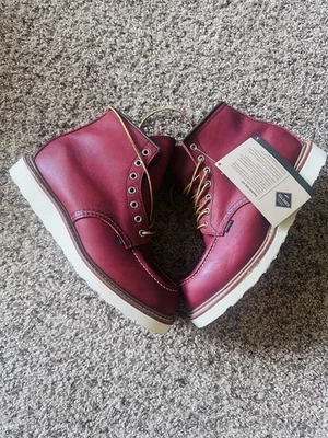 Botas de cuero Red Wing para hombre 6"" clásicas sin usar, en caja, Gore-Tex talla 8,5 rojo ruso 8864 Foto 1 de 4