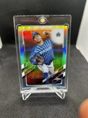 2021 Topps Chrome NPB - Shota Imanaga #36 Aqua Refractor /199 (RC) - Image 1 of 2