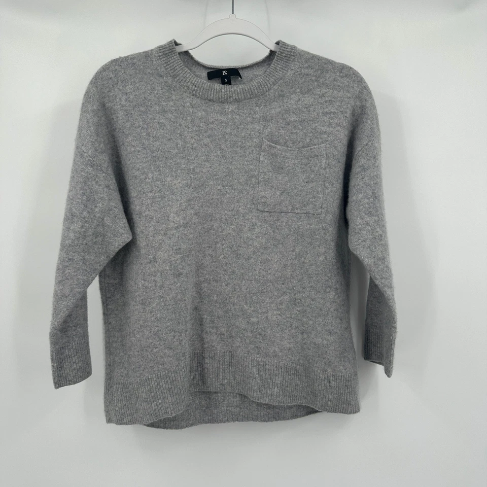 Suéter de cachemir Banana Republic para mujer talla S minimalista suave de lujo tejido gris Foto 1 de 4