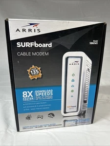 Motorola Arris SURFboard Modem 400 Series SB6141 343 Mbps DOCSIS 3.0 Ethernet - Photo 1/2