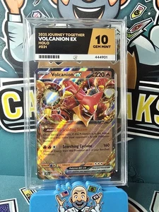 2025 POKEMON JTG EN-JOURNEY TOGETHER #031 VOLCANION EX ACE 10 - Picture 1 of 2