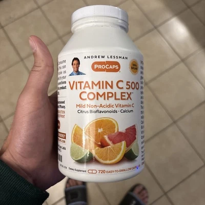 Vitamin C 500 Complex 360 Capsules – Non-Acidic Vitamin C plus Citrus Bioflavono - Image 1 of 3