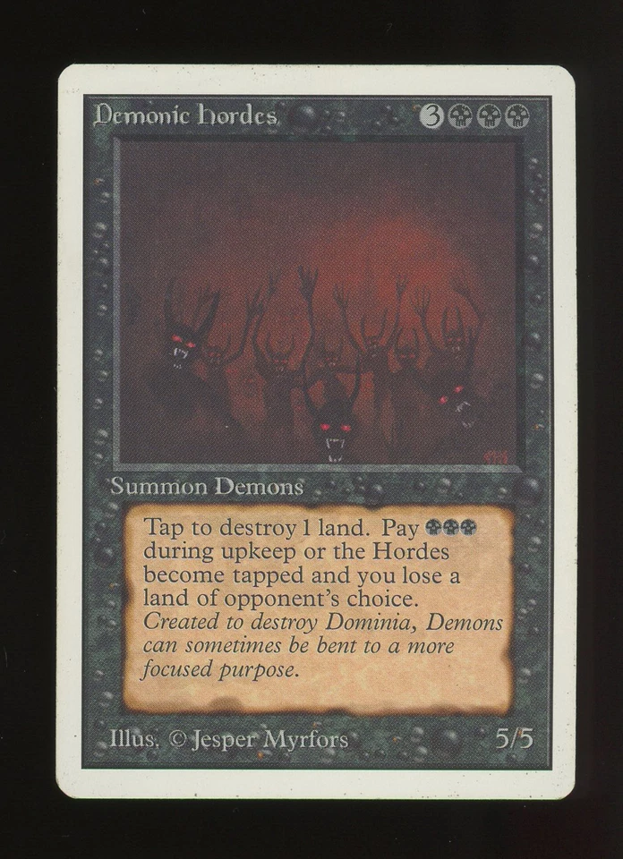 Demonic Hordes - MTG Unlimited Edition - RareCo - Image 1 of 3