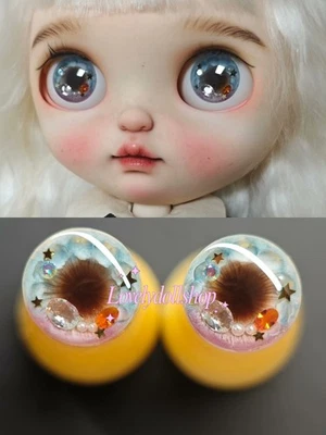 Трехмерные аксессуары ручной работы Blythe Doll Eye Chips подходят для шарниров 12 дюймов/30 см - Изображение 1 из 4