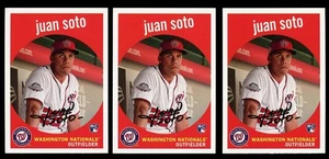 3X 2018 Topps Archives #73 JUAN SOTO RC Rookie Lot NATIONALS METS - Picture 1 of 2