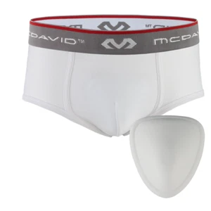"Brief de soporte McDavid con copa suave jóvenes edades 7-12 cintura regular 24""-26" - Imagen 1 de 5