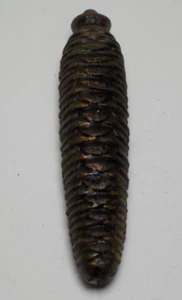 VTG PINE CONE CUCKOO CLOCK WEIGHT 14.5 Ounce 5 1/8” LONG CLOCKMAKER PART #12 - Picture 1 of 8