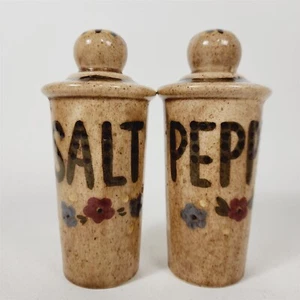 Vintage California Cleminsons Ceramic Salt & Pepper Shakers Hand Painted - 6" - Picture 1 of 7