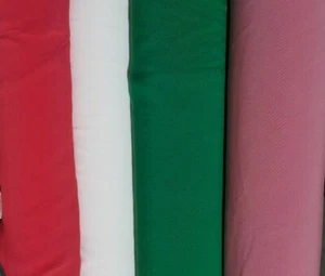 PLAIN VISCOSE FABRIC-5 COLOURS-SOLD BY THE METRE - Picture 1 of 34