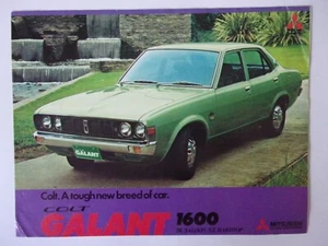 MITSUBISHI COLT GALANT 1600 orig 1974 UK Mkt Sales Brochure - Saloon Hardtop - Picture 1 of 3