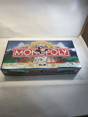 Monopoly Deluxe Edition Vintage Hasbro Parker Brothers Board Game Complete - Image 1 of 4