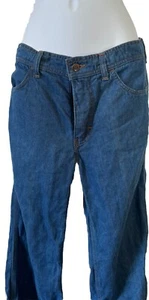 VTG Bell Bottom Women’s Jeans “Made In Paradise” Size 30 Juniors 9 Cut Bottoms - Picture 1 of 18