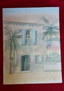 Paesaggio, Marina, Facciata Di Casa Acquerello Firmato Xx Secolo (1988) Buono ( - Picture 1 of 3