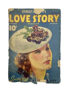 Street & Smith's Love Story April 16 1938 Easter Hat - Picture 1 of 7