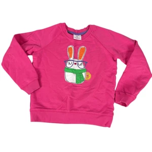 Hanna Andersson Pink Rabbit Sweatshirt 140 / 10 - Picture 1 of 6