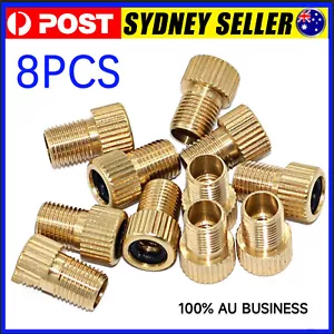 8PCS Converter Presta Bicycle Bike Valve Adaptor Tube Pump Tools Bicycle New AU - Picture 1 of 4