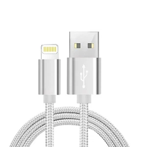 12 Pcs 6.5FT USB-A to 8-Pin for iPhone Data Sync Charging Cable Braided Cord - Picture 1 of 3
