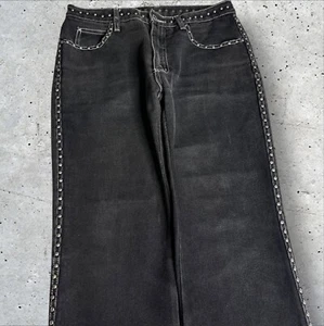 CTBD Studded Western Black Pants Size 7 - Picture 1 of 8