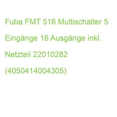 Fuba FMT 516 Multischalter 5 Eingänge 16 Ausgänge inkl. Netzteil 22010282 (40504 - Bild 1 von 2