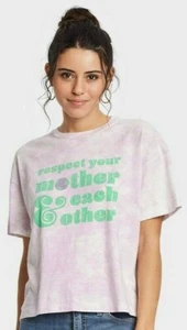Universal Thread - Women's Tie-Dye Short Sleeve Boxy T-Shirt - Size Large - Picture 1 of 3