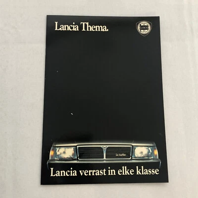 Folleto de venta de automóviles Lancia Theme catálogo turbo alemán V6 es decir, Diesel Foto 1 de 4