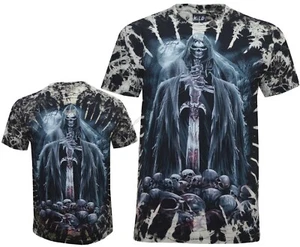 Camiseta Grim Reaper Sword in Skulls Moon Glow in the Dark Tie Dye M-4XL de Wild - Imagen 1 de 3