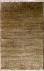 Rugstc 4x6 Senneh Gabbeh Grey Area Rug,Vegetable dye, Hand-Knotted,Wool Pile - Picture 1 of 5