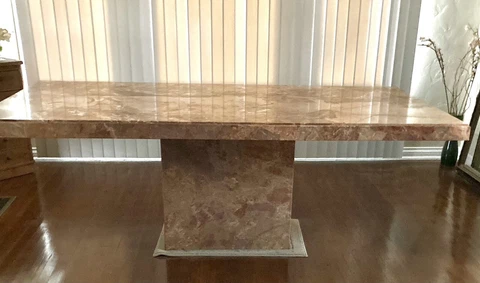 vintage italian marble dining table Cover