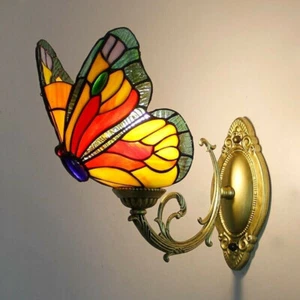 Mission Stained Glass Wall Chandelier Light Victorian Accent Wall Sconce 12" - Picture 1 of 8