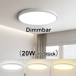 10x20W LED Deckenleuchte Deckenlampe Badezimmer Dimmbar Wohnzimmerlampe Küchen - Bild 1 von 13