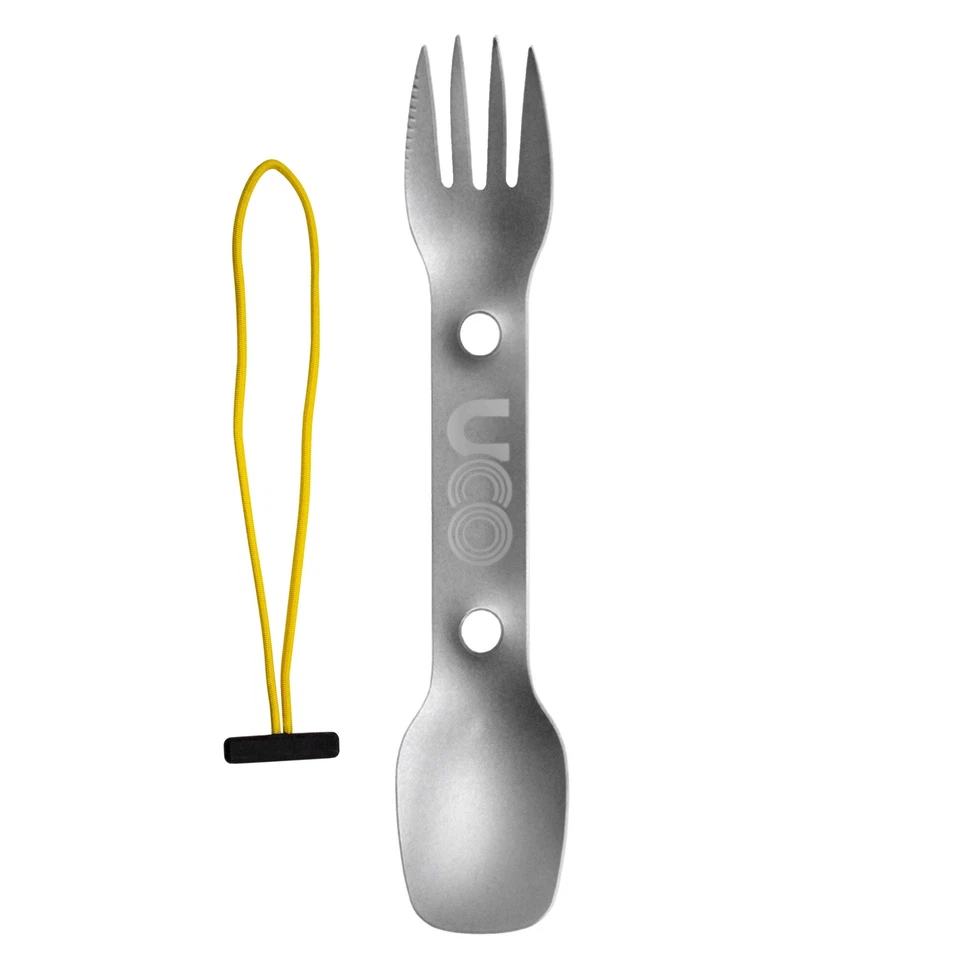 UCO Titanium Utility Spork 3 in 1 Cutlery Set Bushcraft Camping Hiking