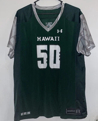 Camiseta de fútbol Under Armour de la Universidad de Hawaii para hombre talla XXL Aloha Foto 1 de 4