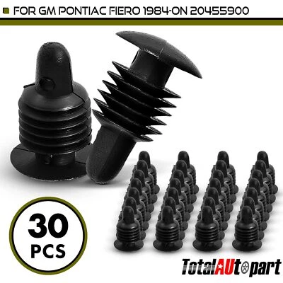 30x Retenedor de clip de moldura de panel de ajuste negro para Pontiac Fiero GM 3/32 pulgadas de nailon Foto 1 de 4