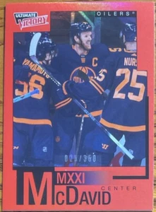 2020-21 Upper Deck McDavid MXXI Ultimate Victory Red Connor McDavid #’d 025/350 - Picture 1 of 3