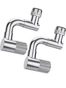 360° drehbare Spültischarmatur Belüfter Verlängerung, 2er Pack 1080° Universal Wasserhahn Ext.. - Bild 1 von 7