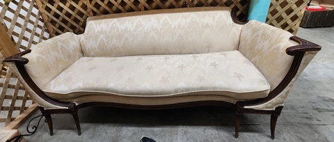 Custom Antique Couch with Hepplewhite & French Influences Cover