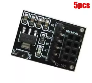5Pcs 8Pin NRF24L01+WIRELESS Transceive Module Socket Adapter Plate Board New ax - Picture 1 of 2
