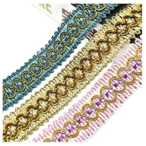 11.7M Trimming Ribbon Curtain Decor Bullion Sofa Cushion Fringe Home Upholstery - Picture 1 of 26