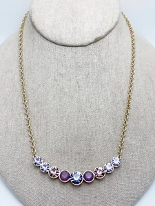 KIRKS FOLLY Crystal Wishes Carrie Necklace - Goldtone - NIB - Picture 1 of 9