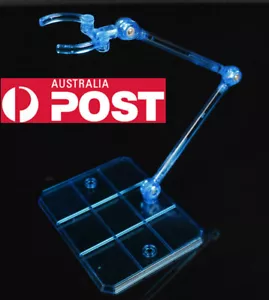Action Base Suitable Display Stand Blue for 1/144 MG/HG/RG Gundam Blue Clear - Picture 1 of 11