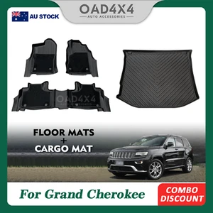 Upper Carpets Floor Mats & 3D Cargo Mat for Jeep Grand Cherokee WK/WK2 2010-2021 - Picture 1 of 9