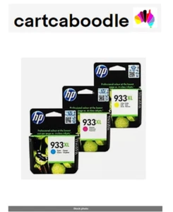 3 x HP Genuine 933XL Inks - CYAN MAGENTA YELLOW - for 6100 6600 6700 7110 - Picture 1 of 2